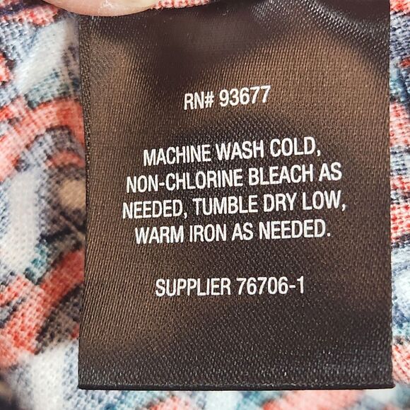 Shaquille O'Neal XLG Mens Shirt Button Short Sleeve Size XLT Red White Black NWT - Picture 10 of 16